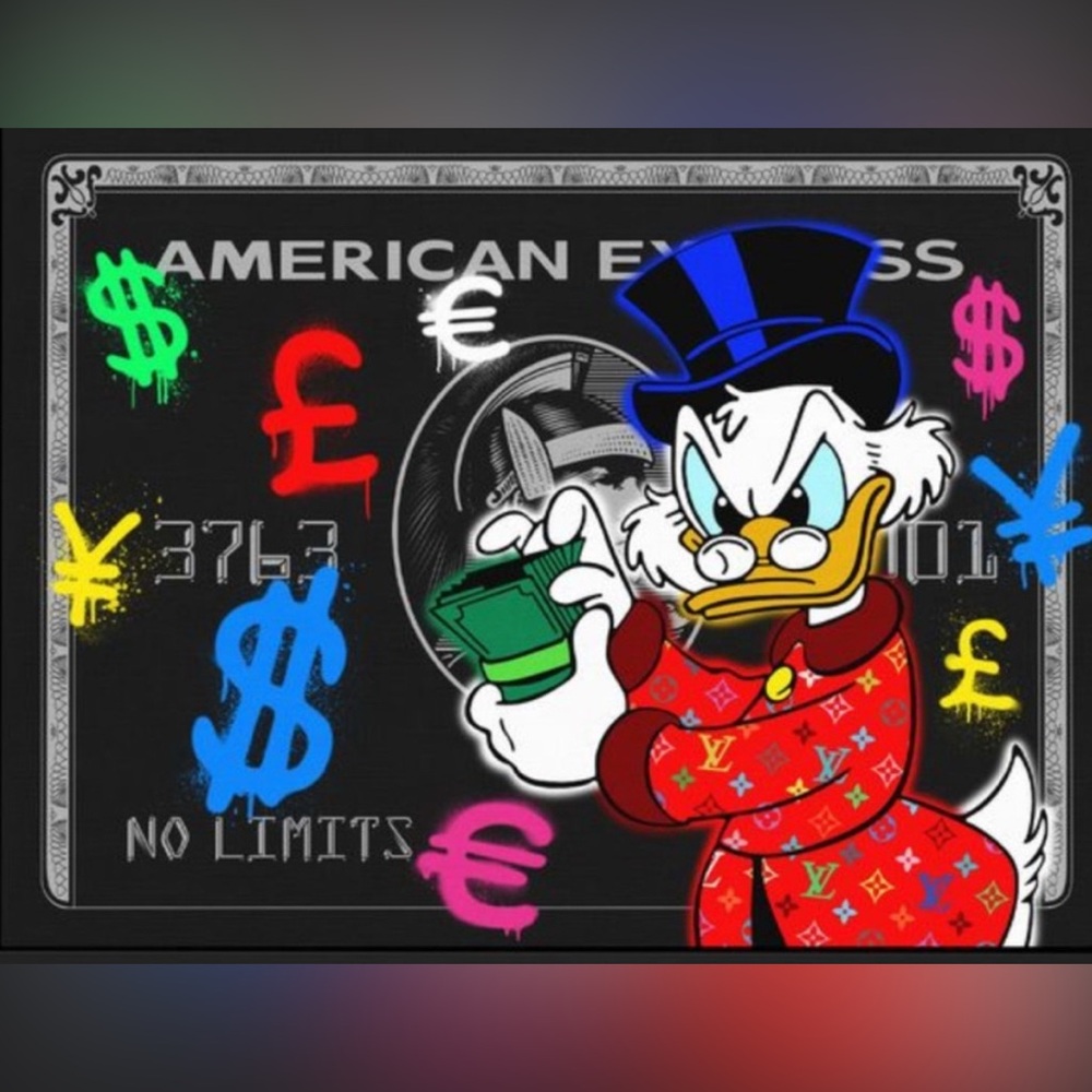 SCROOGE AMERICAN EXPRESS RUG
